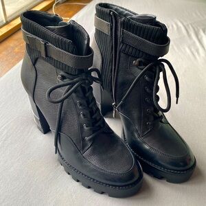 Antonio Melani Black Platform Booties